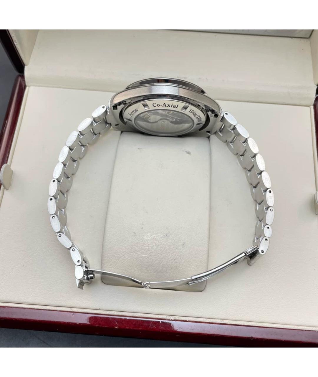 OMEGA Серые металлические часы, фото 8