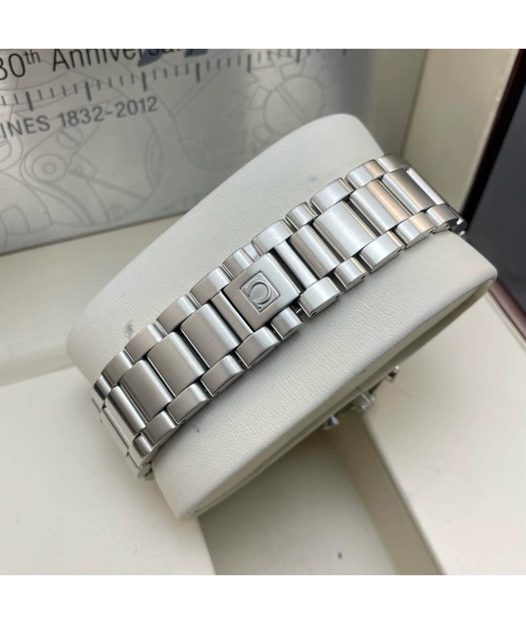 OMEGA Серые металлические часы, фото 7