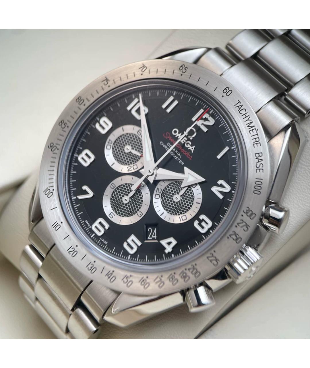 OMEGA Серые металлические часы, фото 2