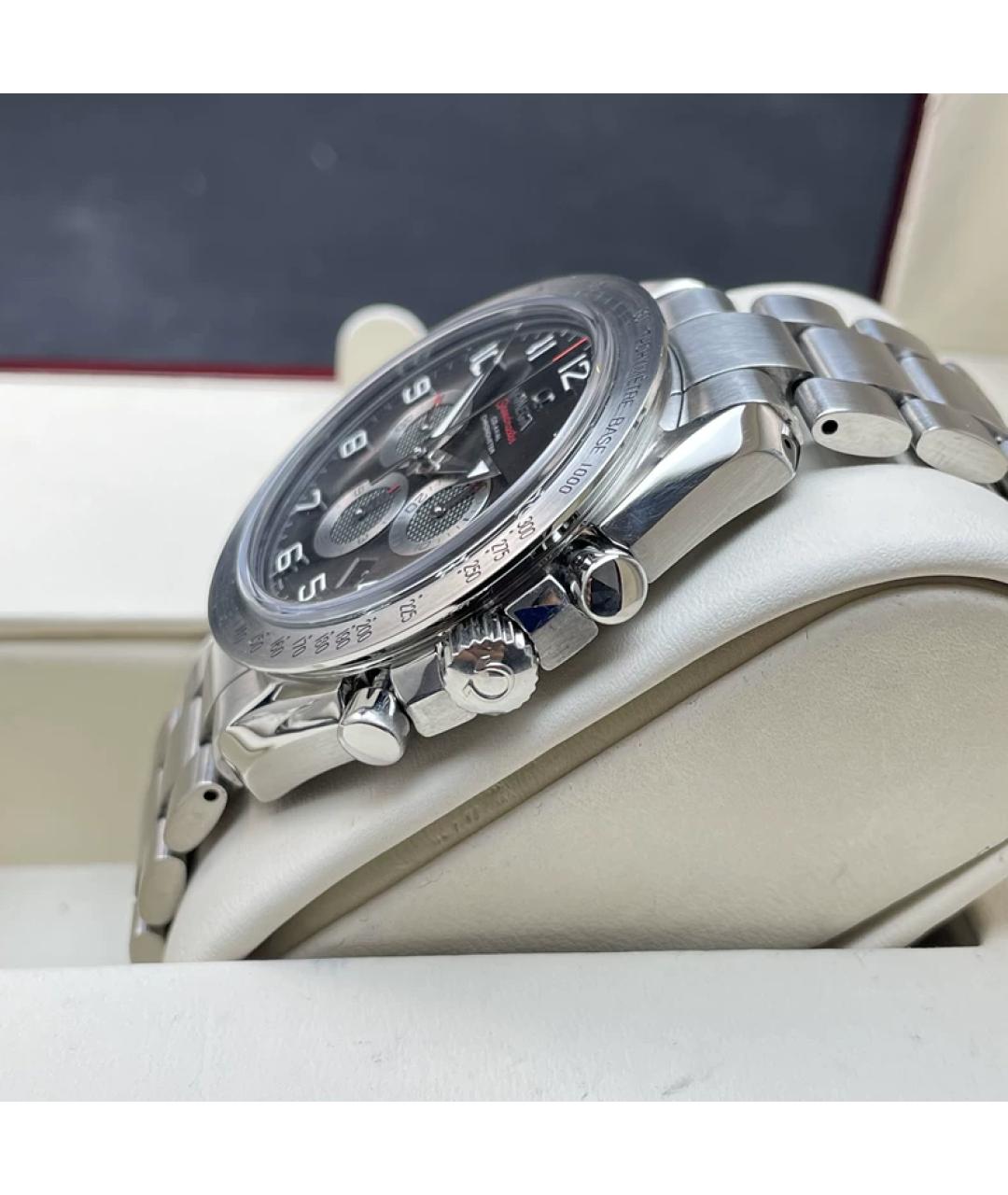 OMEGA Серые металлические часы, фото 5