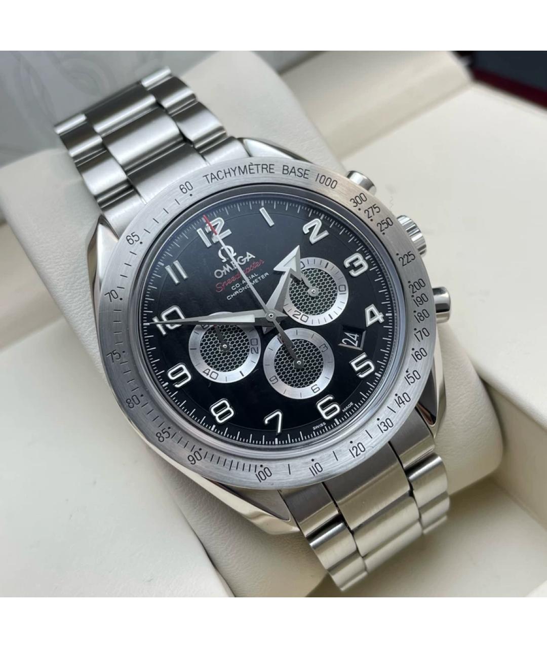 OMEGA Серые металлические часы, фото 3