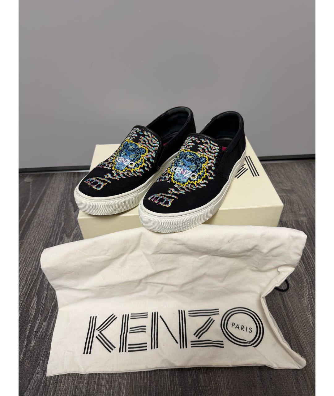 KENZO Черные текстильные эспадрильи, фото 5