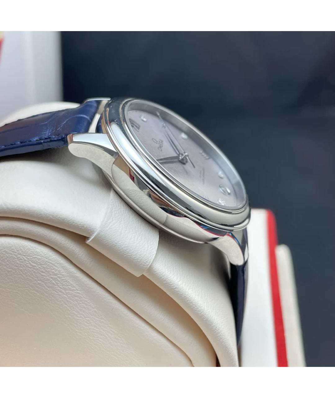 OMEGA Серебряные металлические часы, фото 4