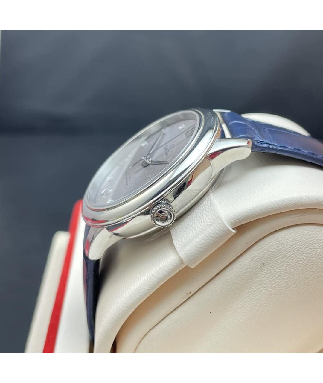 OMEGA Серебряные металлические часы, фото 3