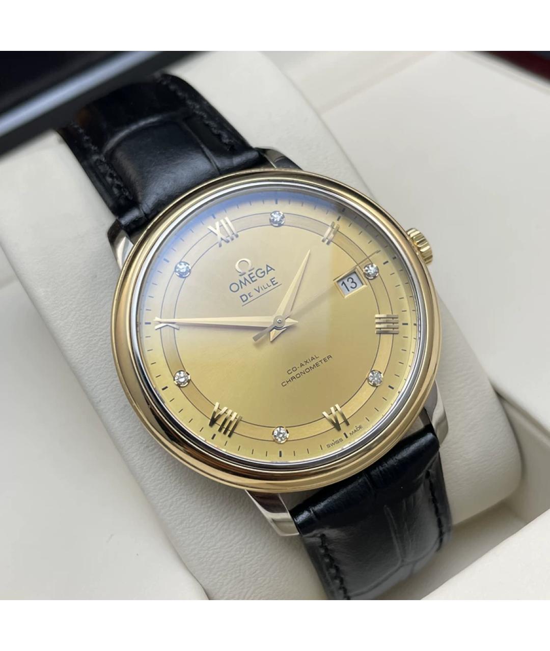 OMEGA Желтые часы из желтого золота, фото 3