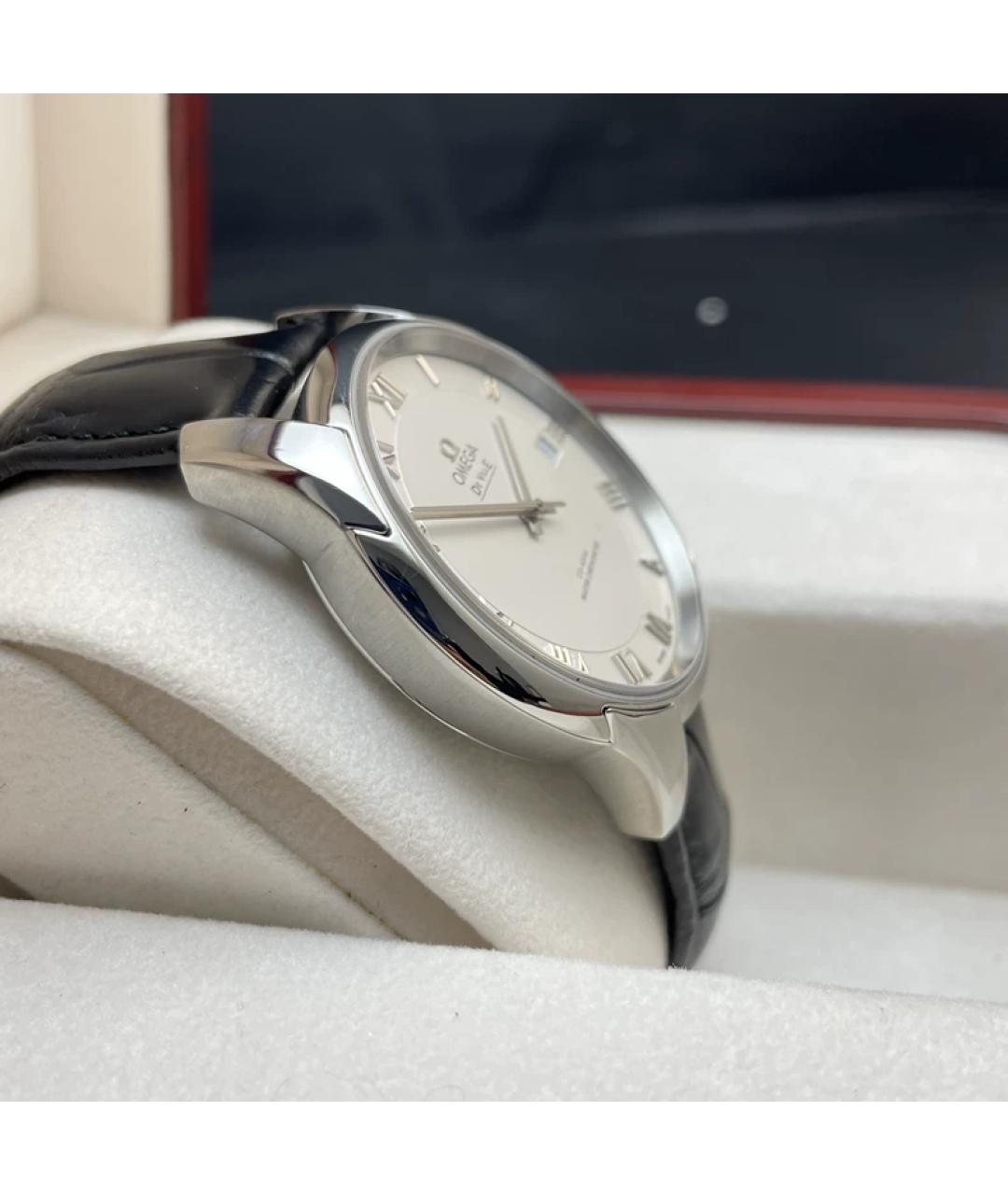 OMEGA Белые металлические часы, фото 6