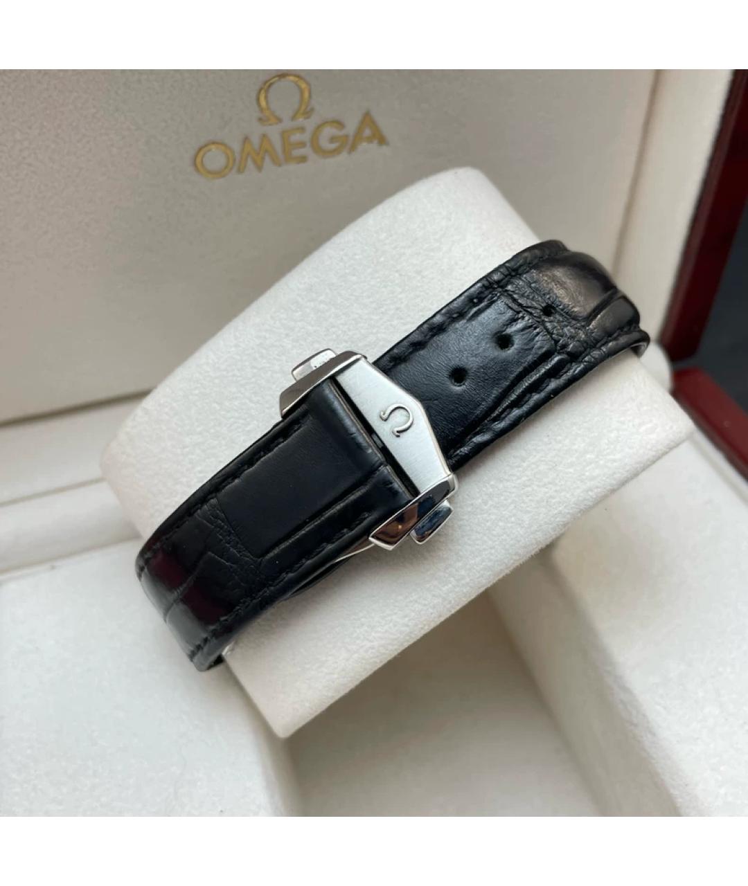 OMEGA Белые металлические часы, фото 8