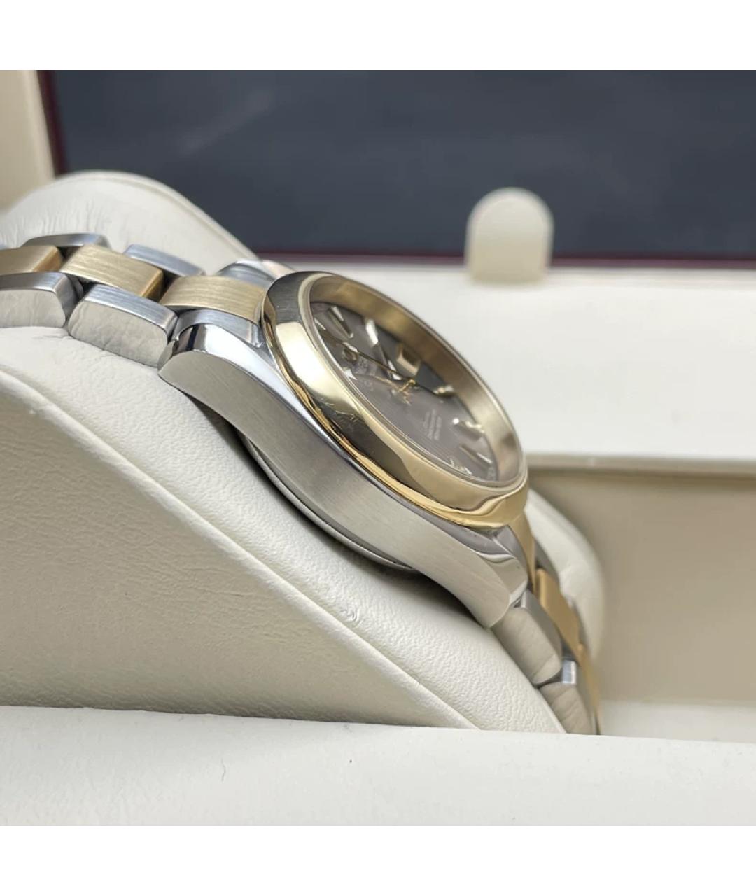 OMEGA Серые часы из желтого золота, фото 6