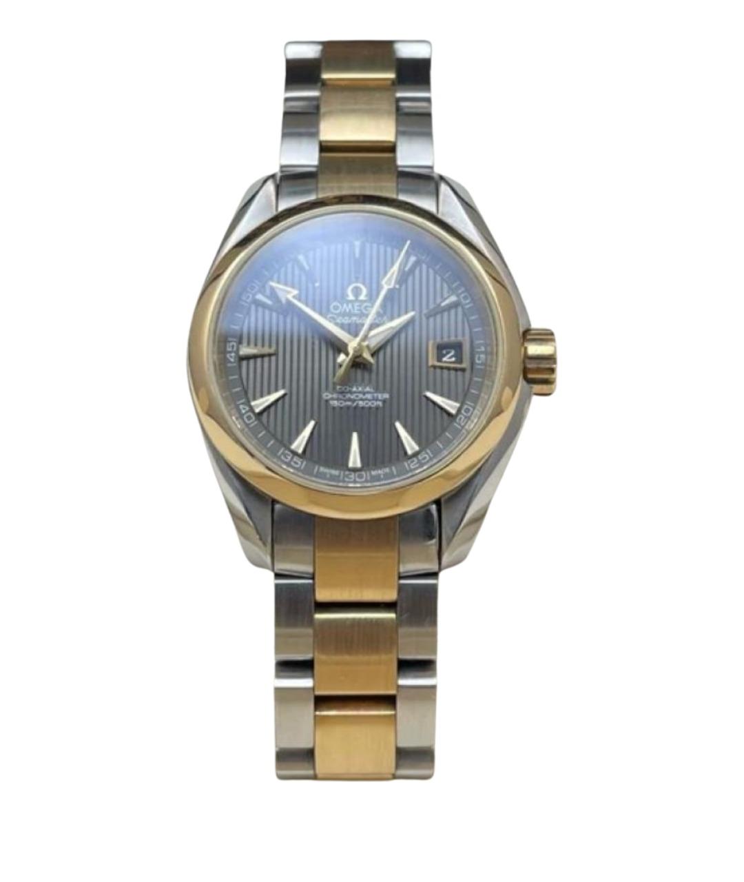 OMEGA Серые часы из желтого золота, фото 1