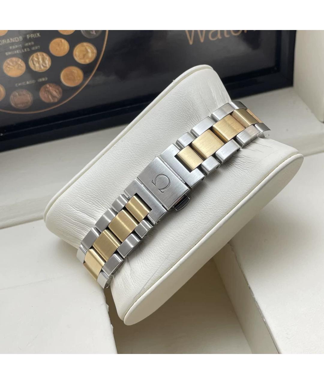 OMEGA Серые часы из желтого золота, фото 7