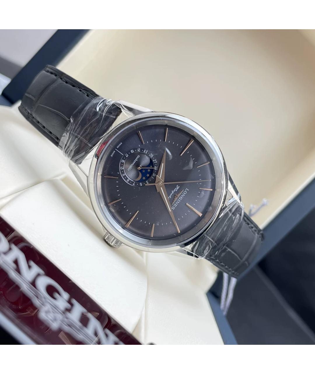 LONGINES Серебряные металлические часы, фото 7