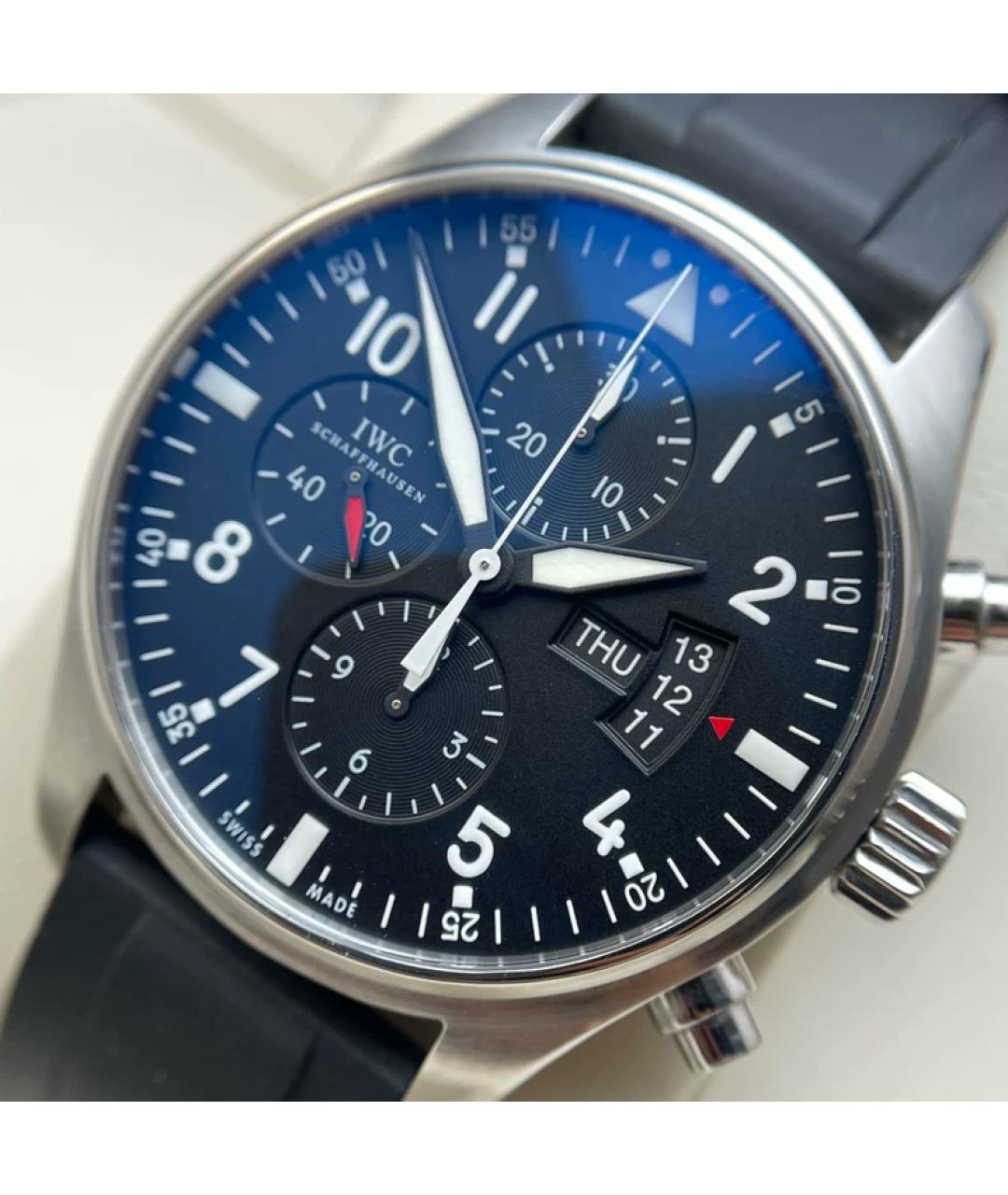 IWC Синие металлические часы, фото 2