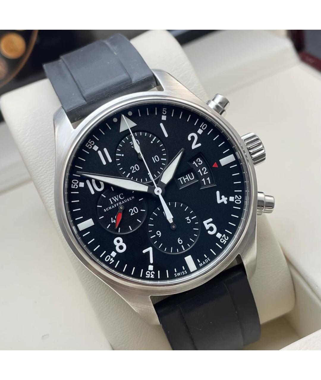 IWC Синие металлические часы, фото 3