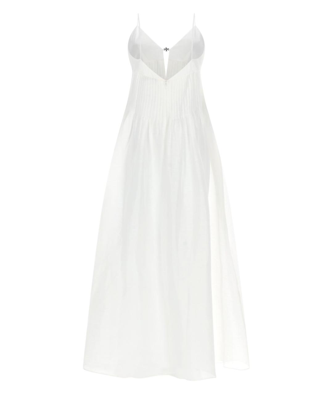 TORY BURCH Белое льняное повседневное платье, фото 2