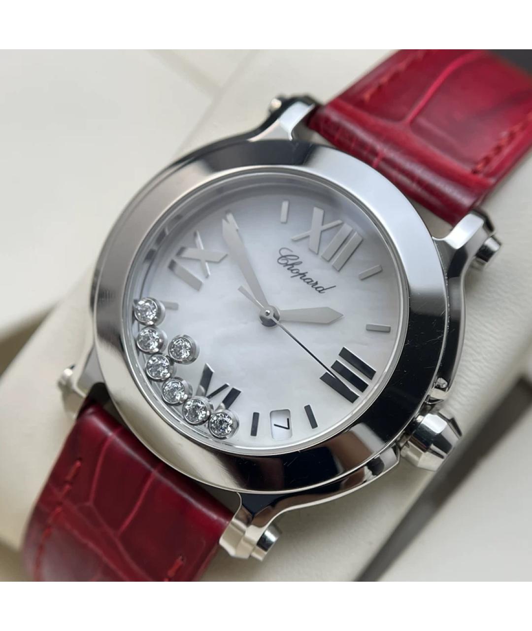 CHOPARD Белые металлические часы, фото 2