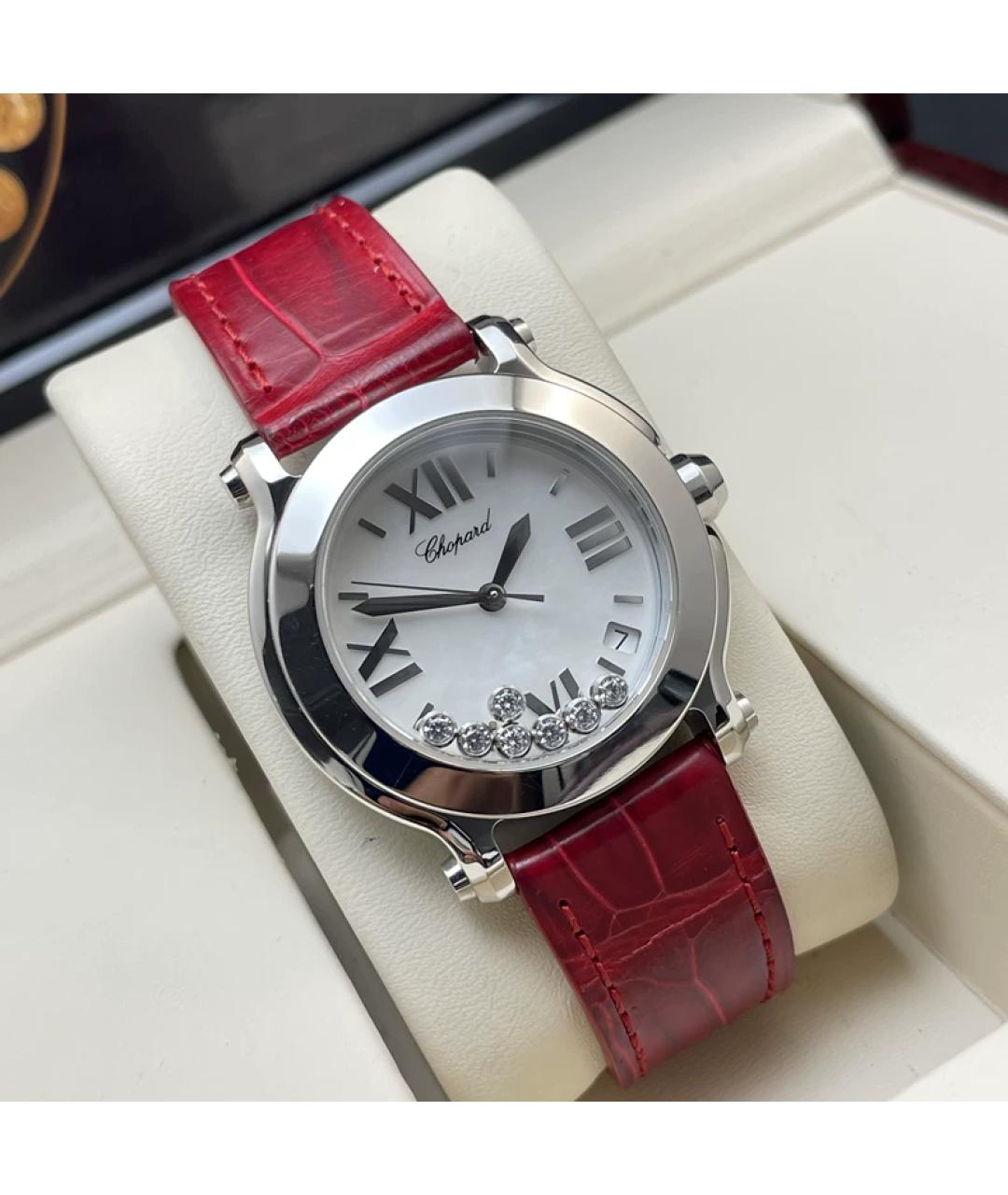 CHOPARD Белые металлические часы, фото 3