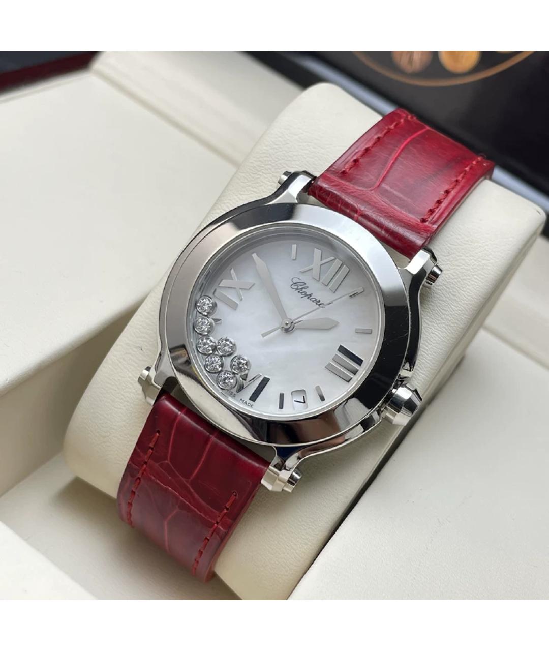 CHOPARD Белые металлические часы, фото 7