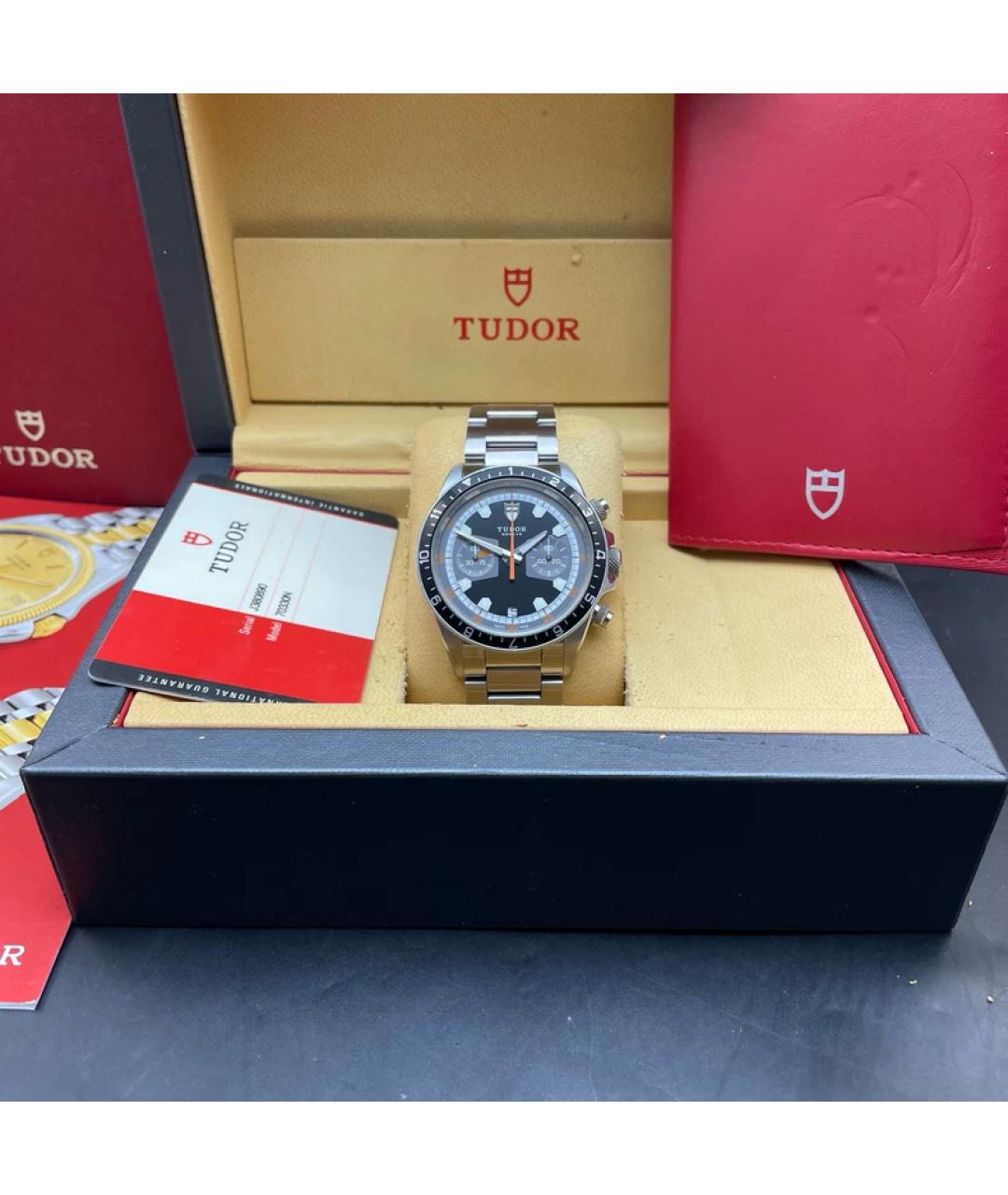 TUDOR Серебряные металлические часы, фото 2