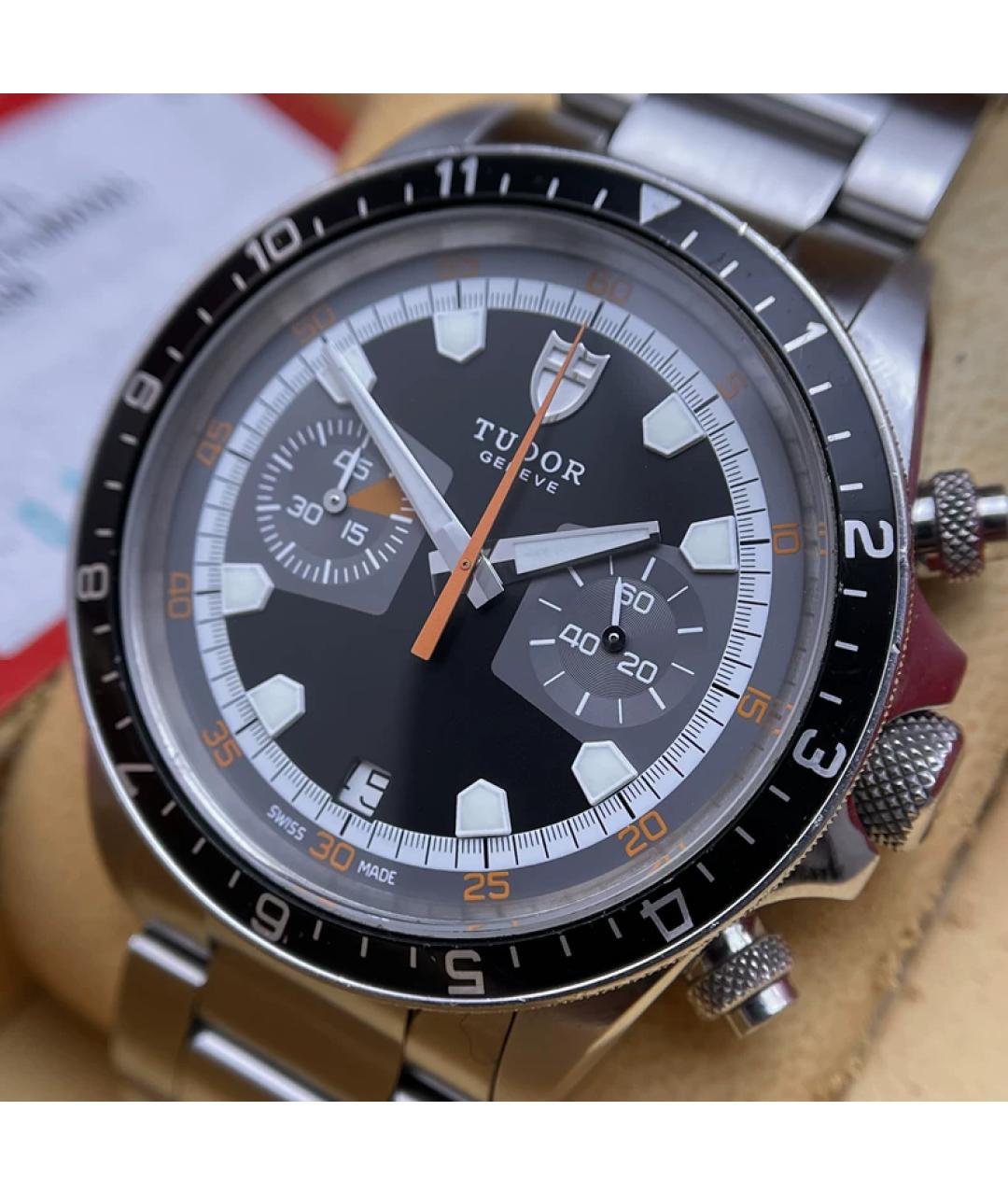 TUDOR Серебряные металлические часы, фото 3