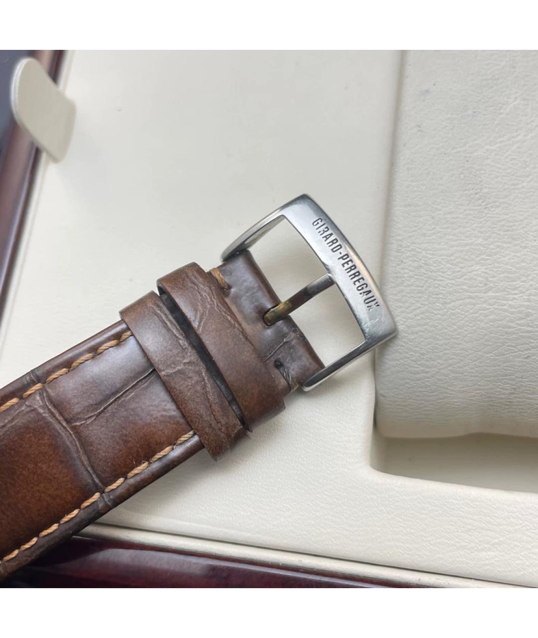 GIRARD PERREGAUX Белые часы из розового золота, фото 7