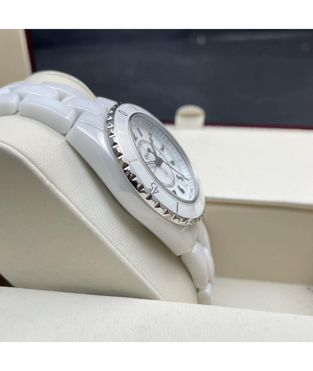 CHANEL Белые керамические часы, фото 5