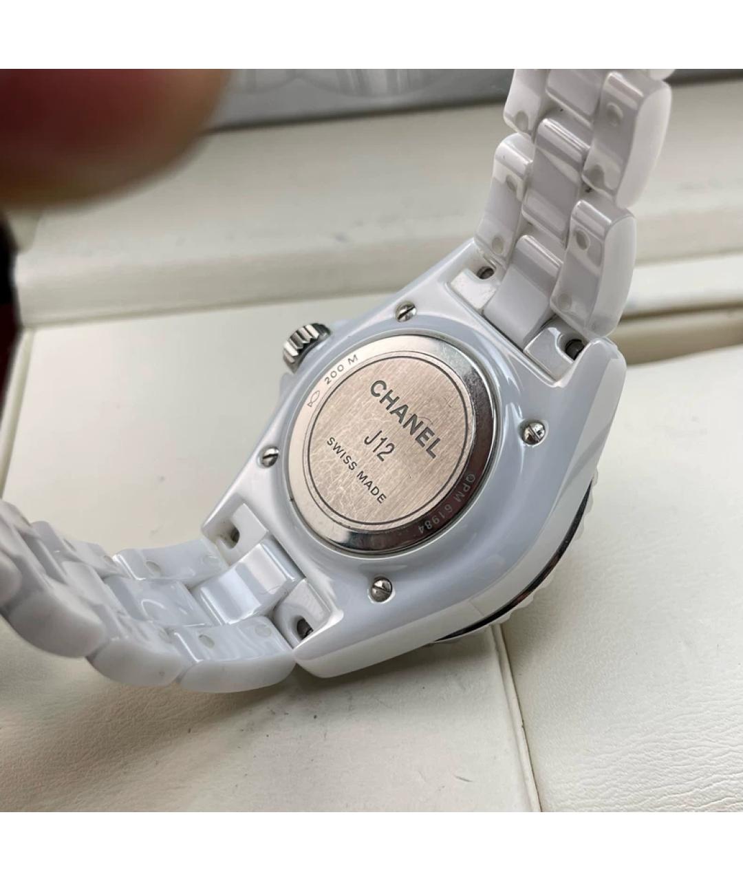 CHANEL Белые керамические часы, фото 3