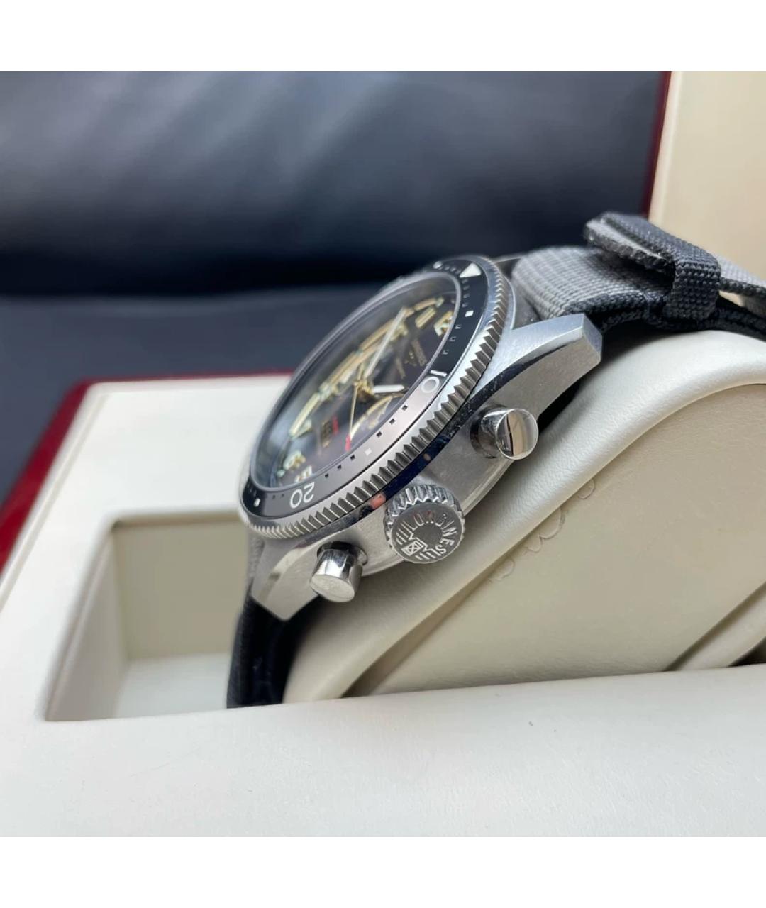 LONGINES Синие керамические часы, фото 5