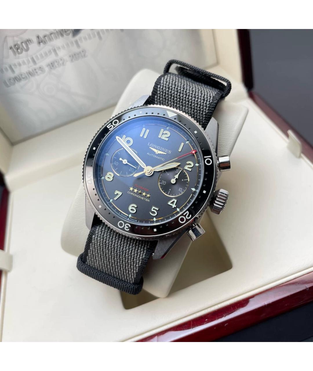 LONGINES Синие керамические часы, фото 7