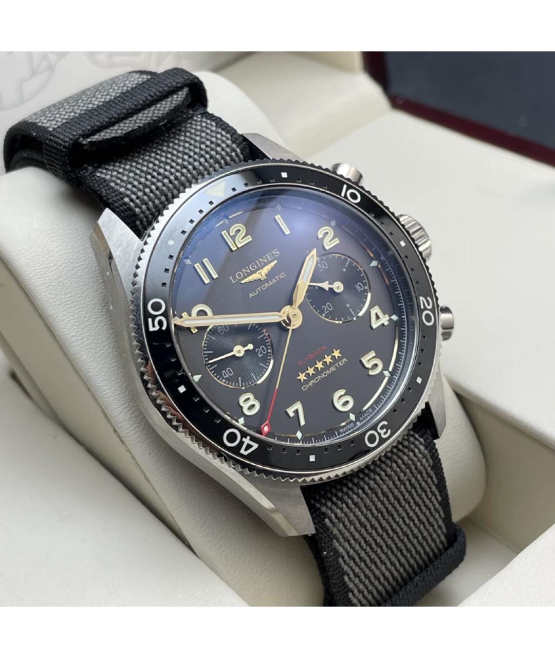 LONGINES Синие керамические часы, фото 3