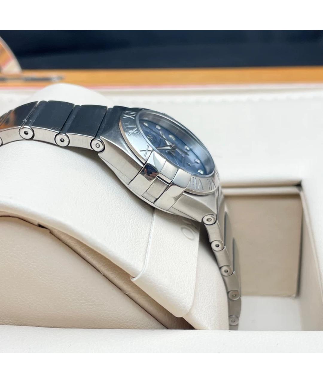 OMEGA Синие металлические часы, фото 6