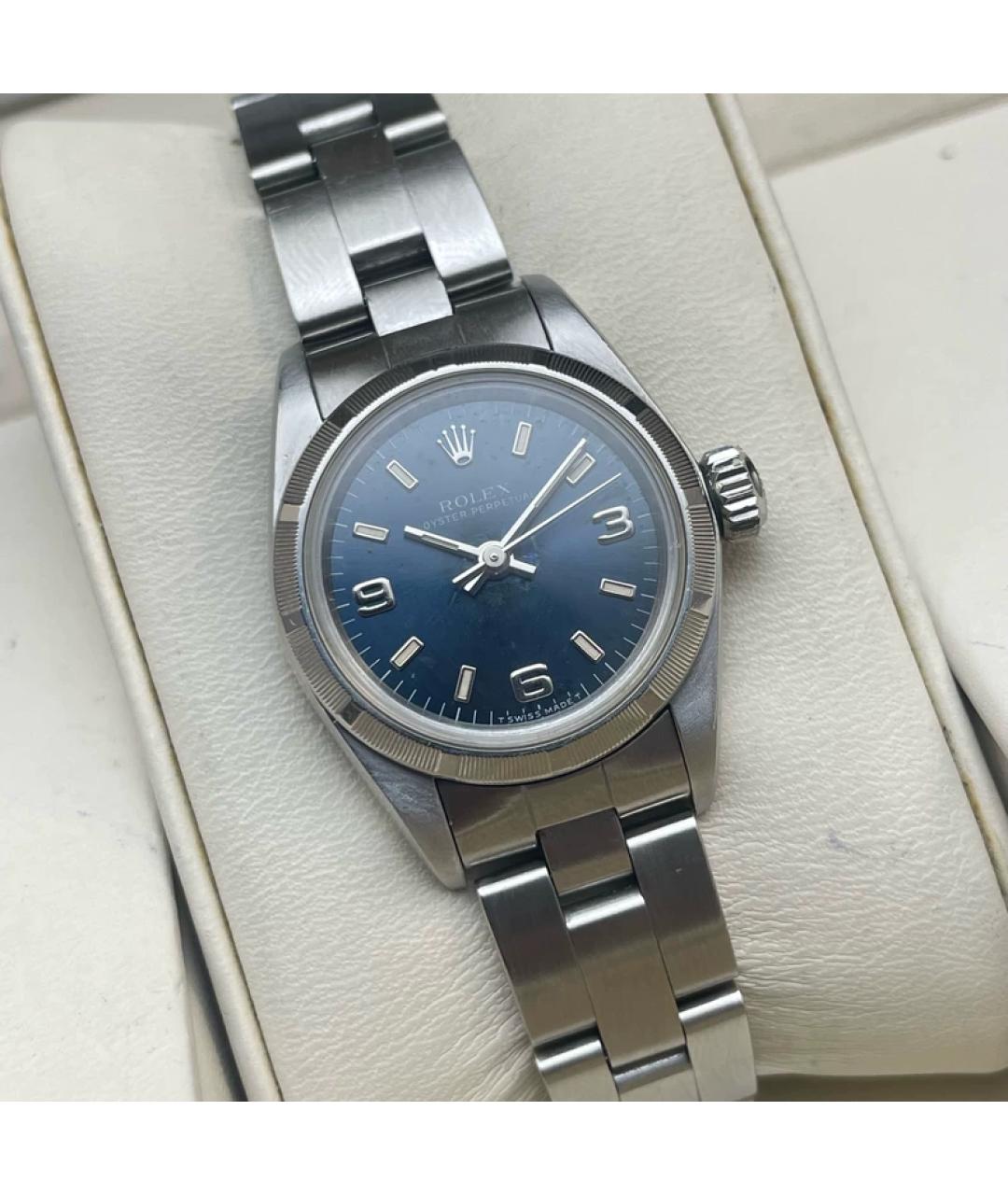 ROLEX Синие металлические часы, фото 3