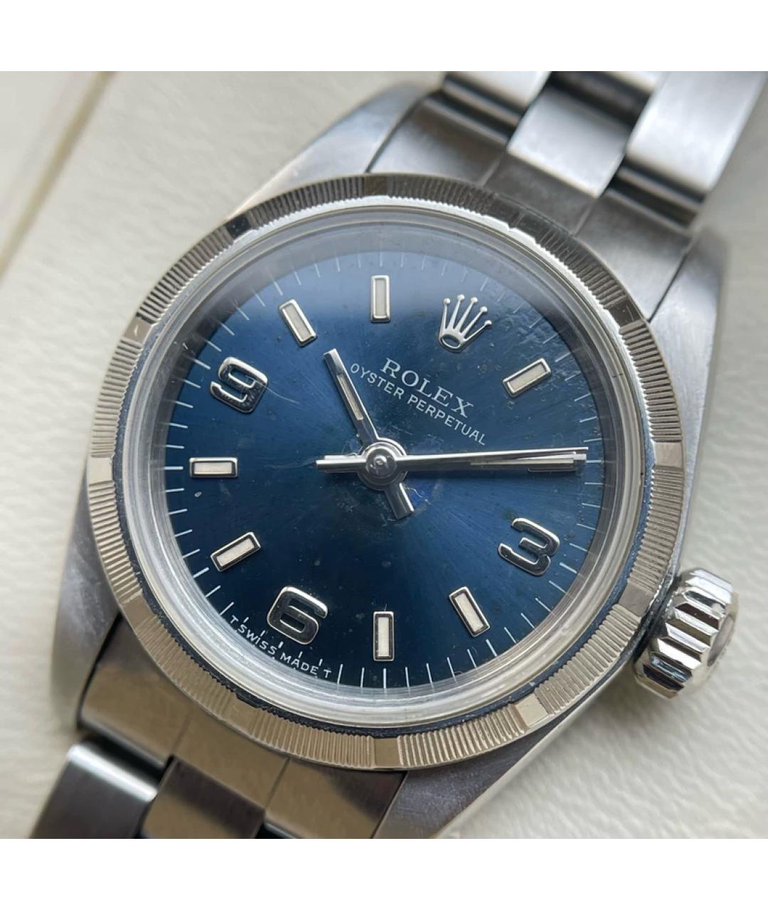 ROLEX Синие металлические часы, фото 2