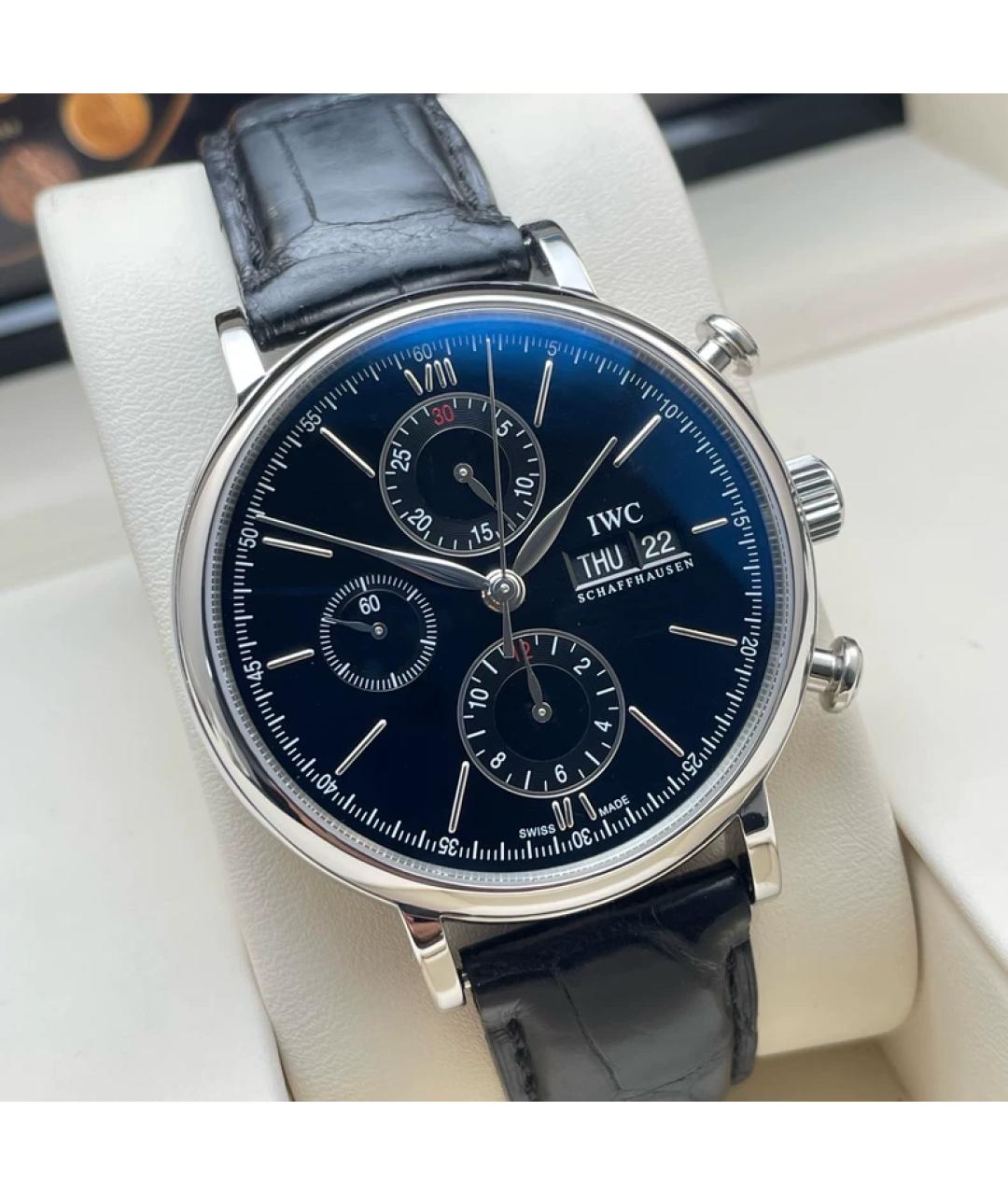 IWC Синие металлические часы, фото 3