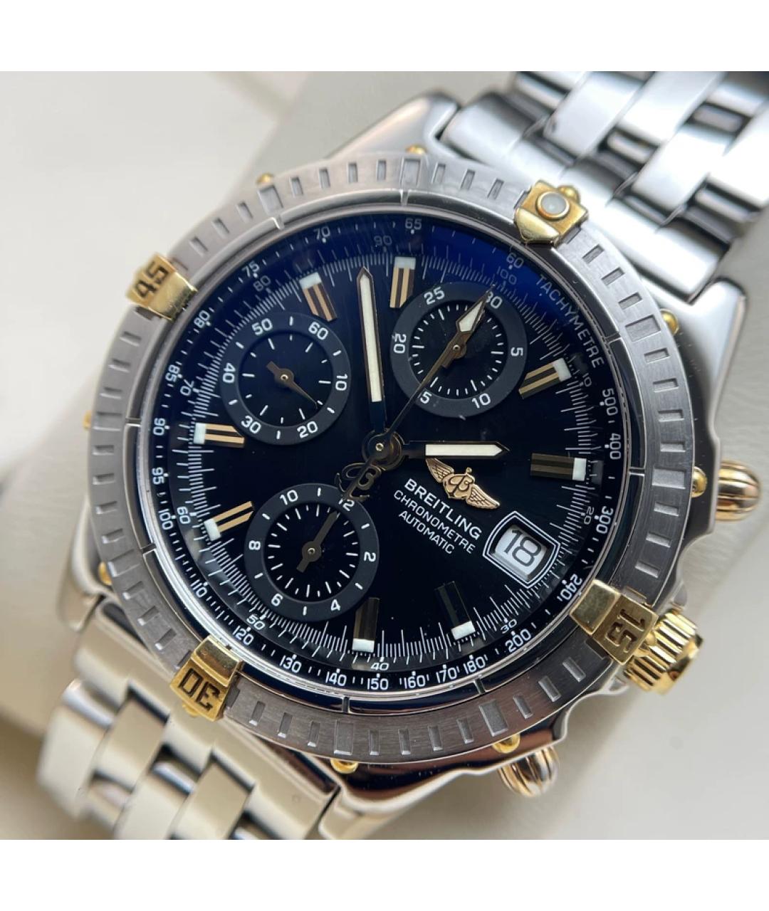 BREITLING Черные металлические часы, фото 2