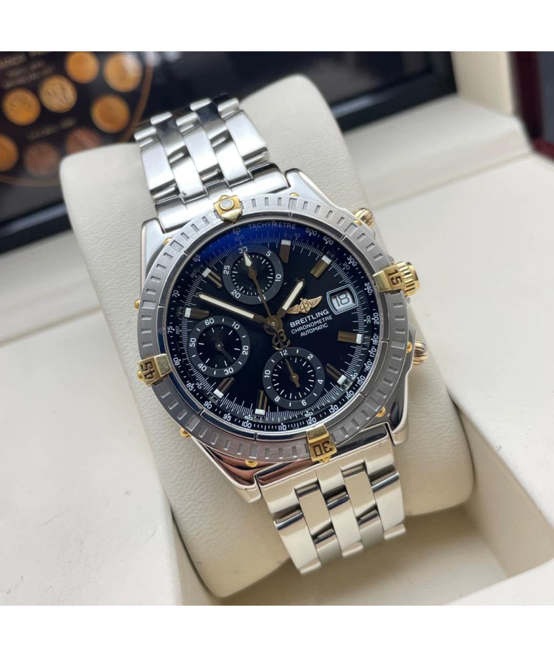 BREITLING Черные металлические часы, фото 5