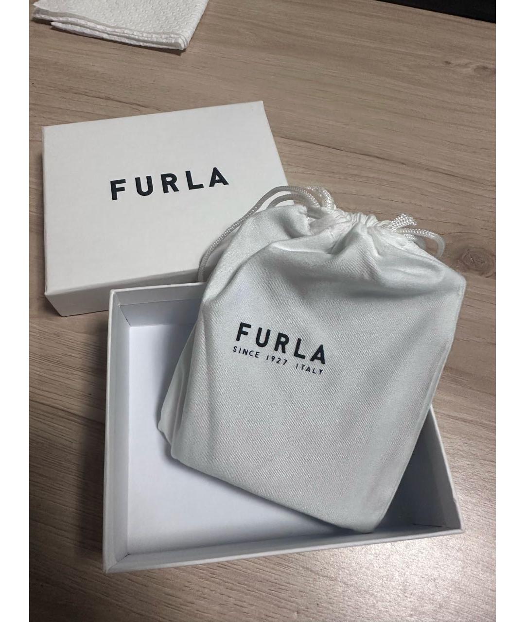 FURLA Черный кожаный кардхолдер, фото 4