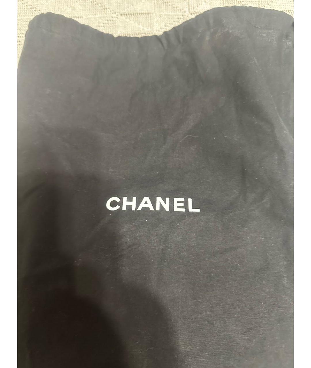 CHANEL Серая кожаная сумка через плечо, фото 4