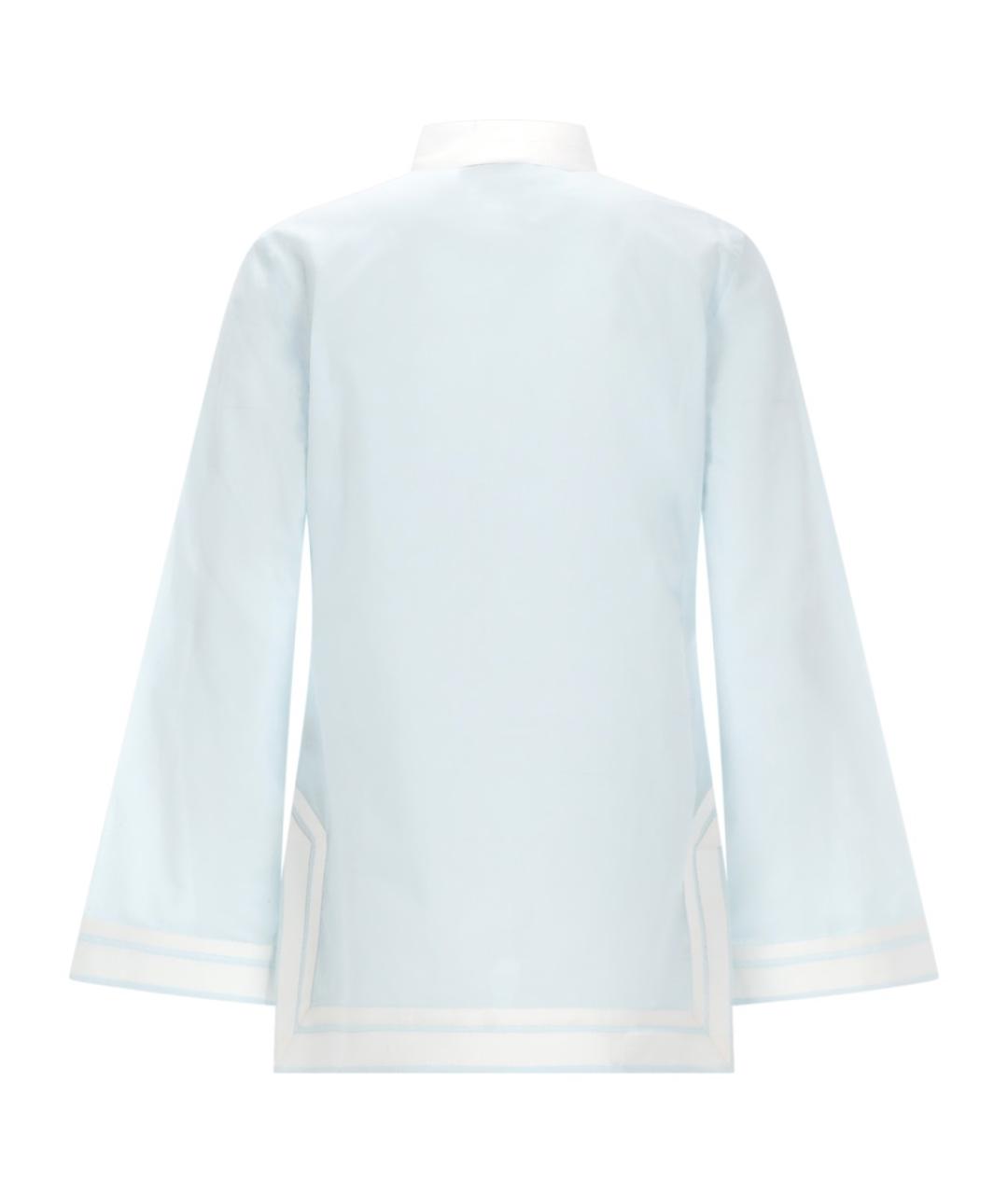 TORY BURCH Голубая хлопковая рубашка, фото 2