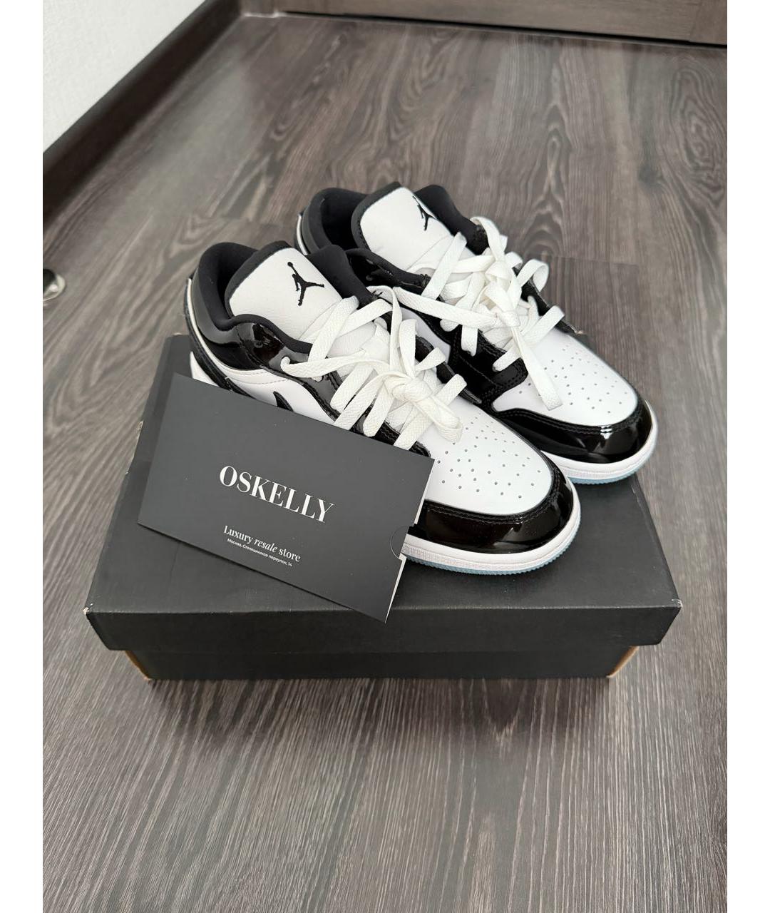 JORDAN Черные кроссовки из лакированной кожи, фото 8