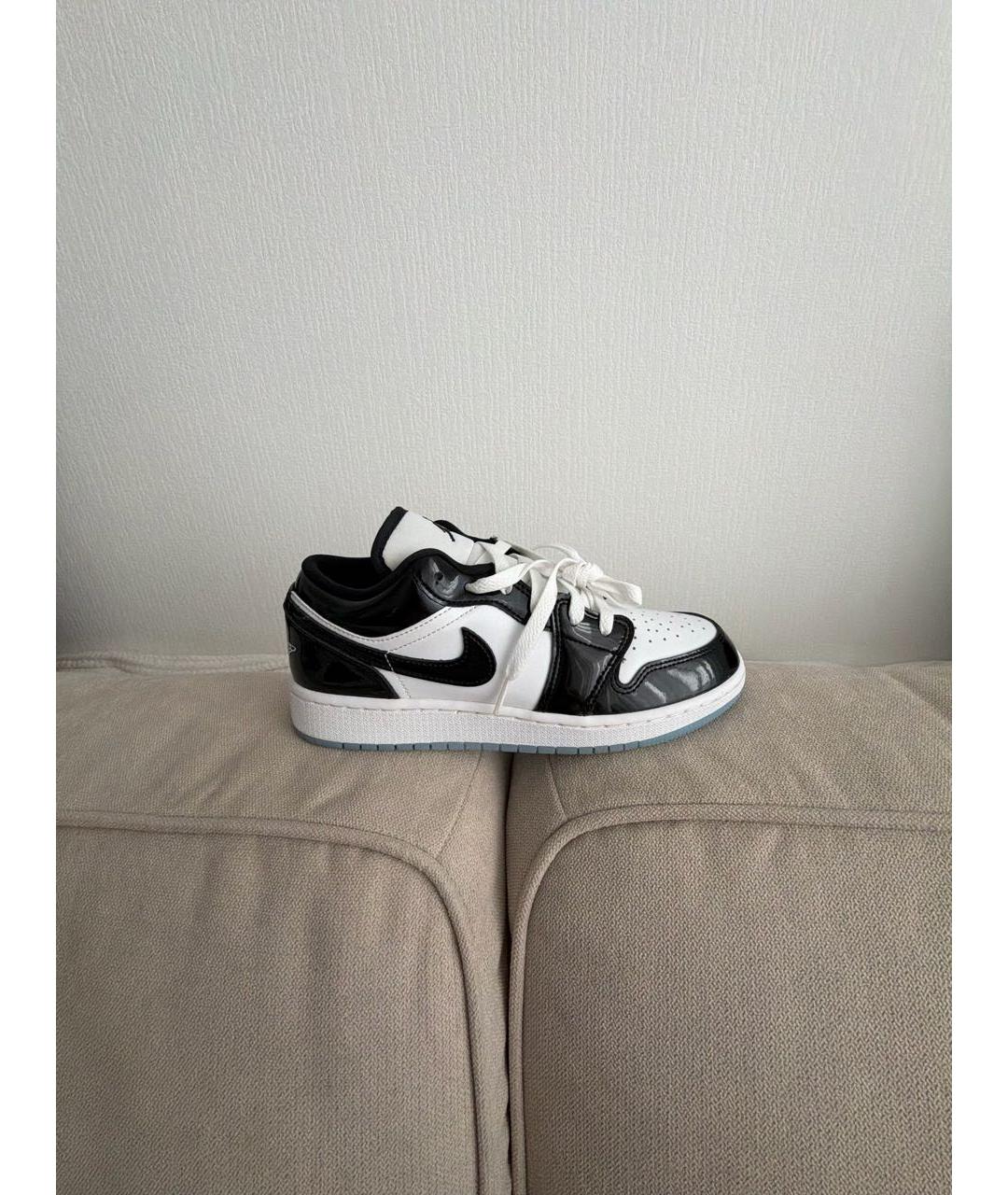 JORDAN Черные кроссовки из лакированной кожи, фото 9