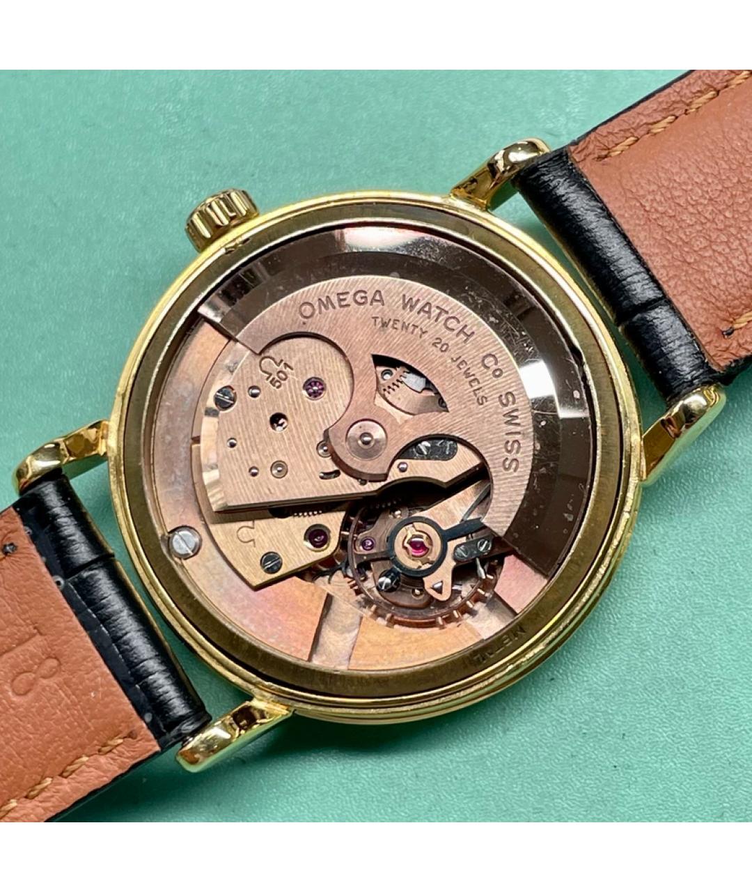 OMEGA Золотые часы из желтого золота, фото 7