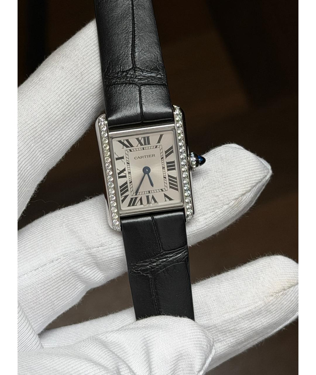 CARTIER Белые часы, фото 2