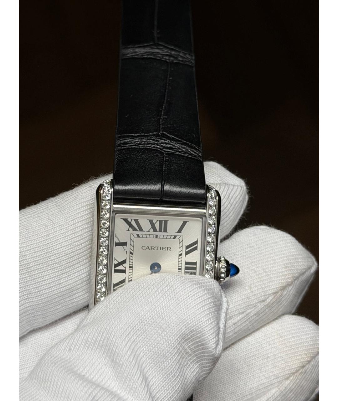 CARTIER Белые часы, фото 6