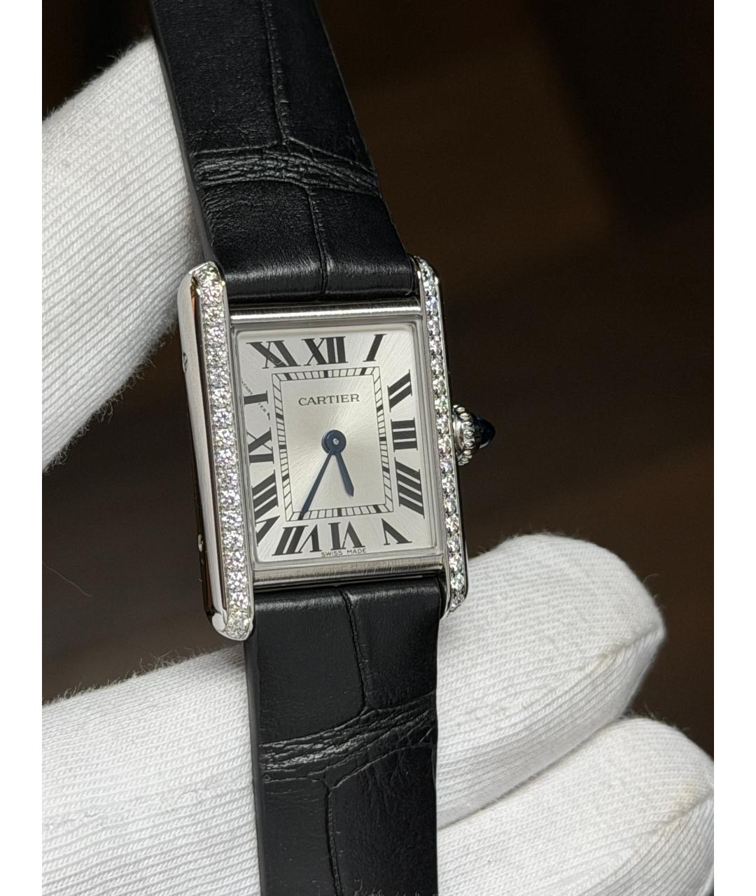 CARTIER Белые часы, фото 3