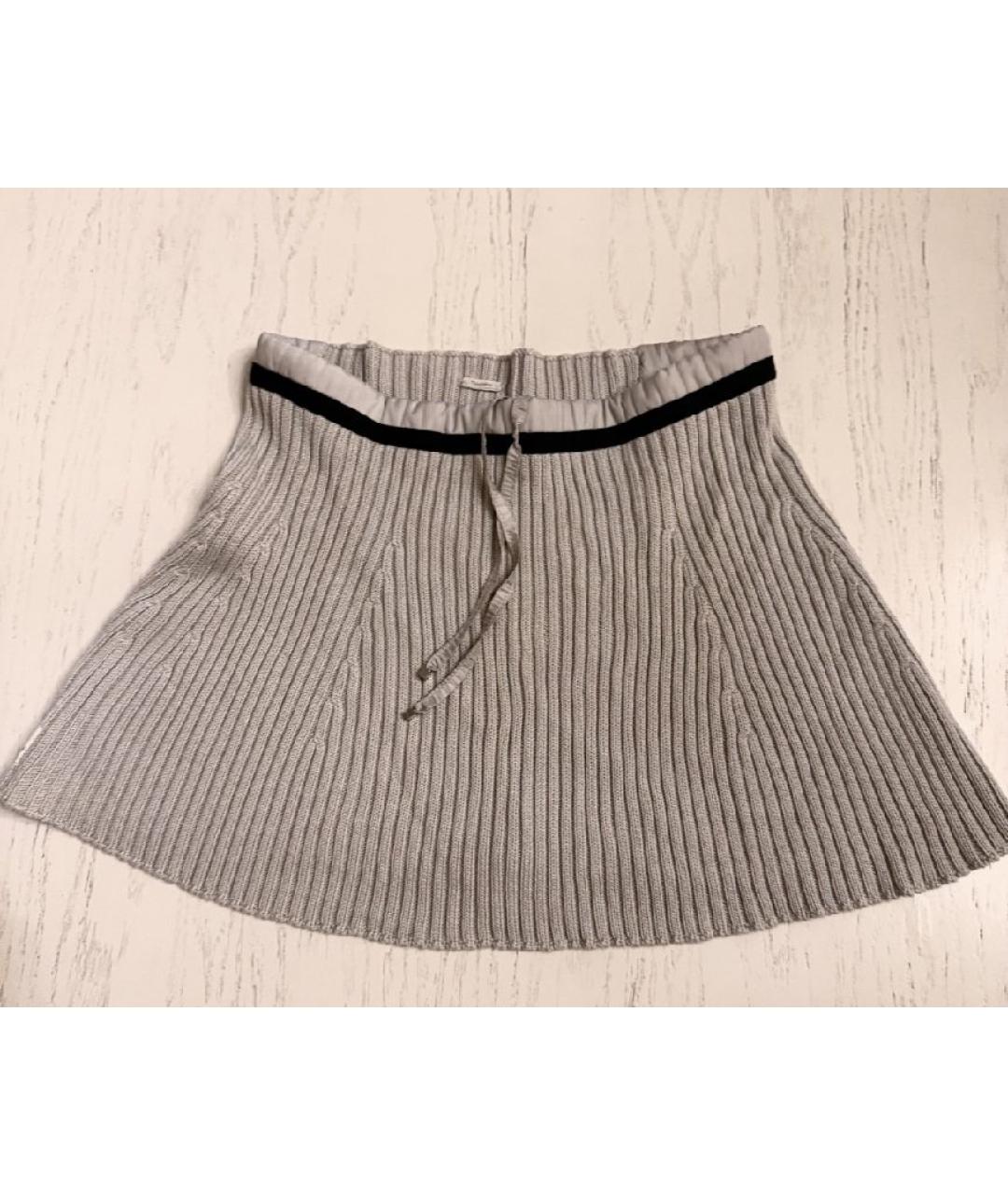 'S MAX MARA Серый шерстяной шарф, фото 9