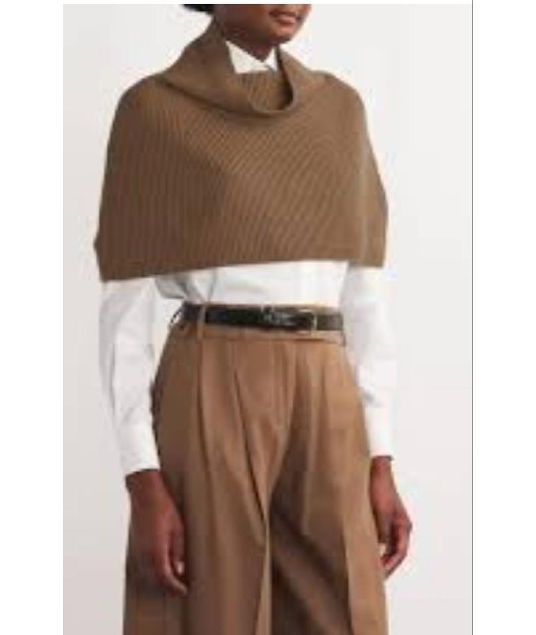 'S MAX MARA Серый шерстяной шарф, фото 8