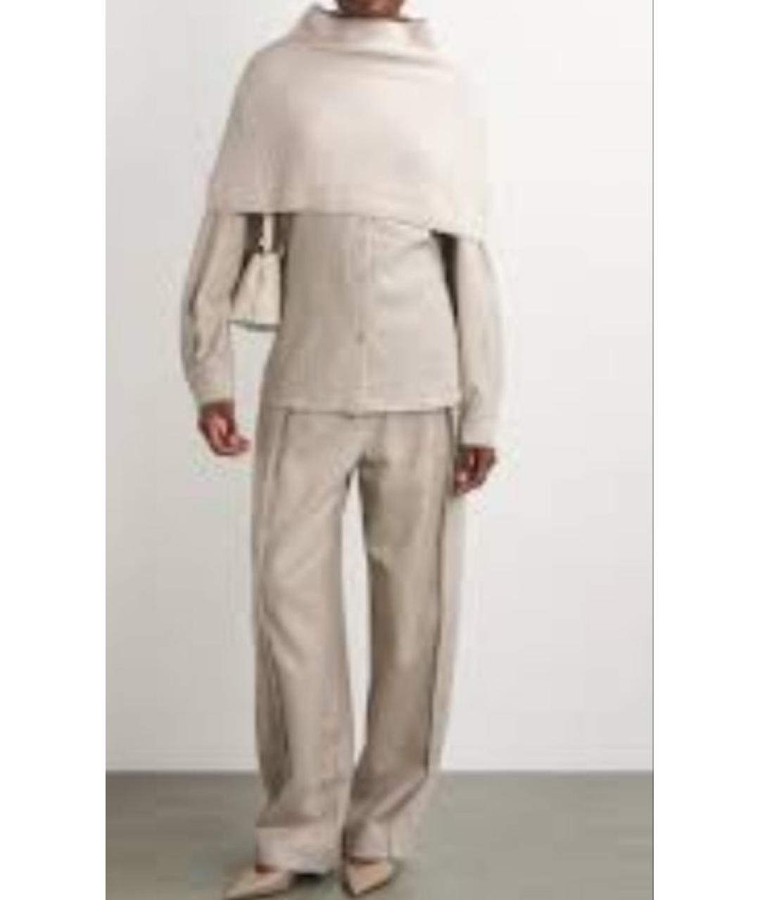 'S MAX MARA Серый шерстяной шарф, фото 7