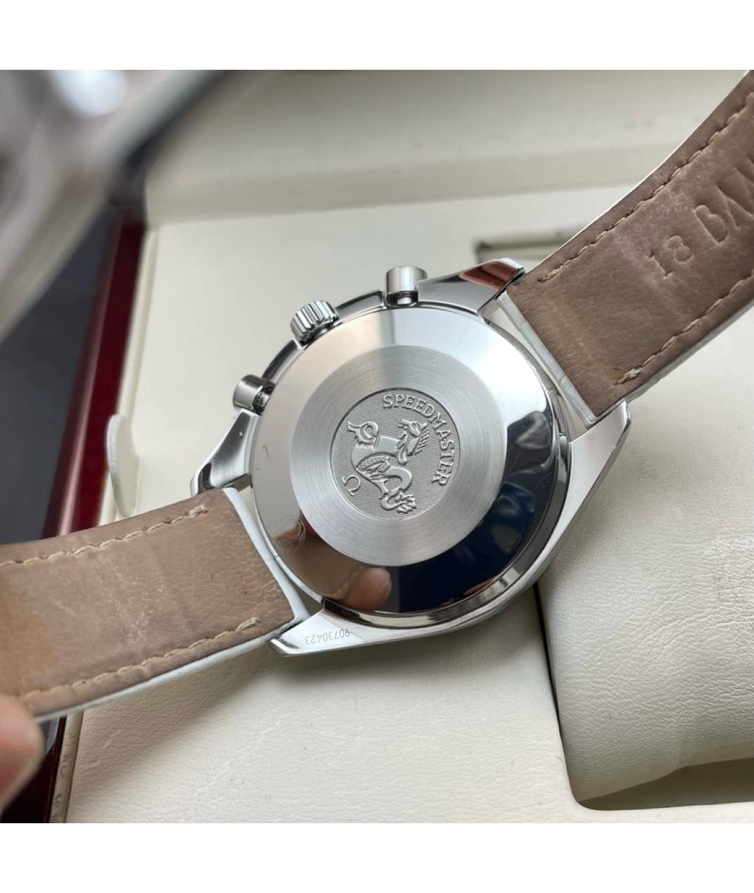 OMEGA Белые металлические часы, фото 4