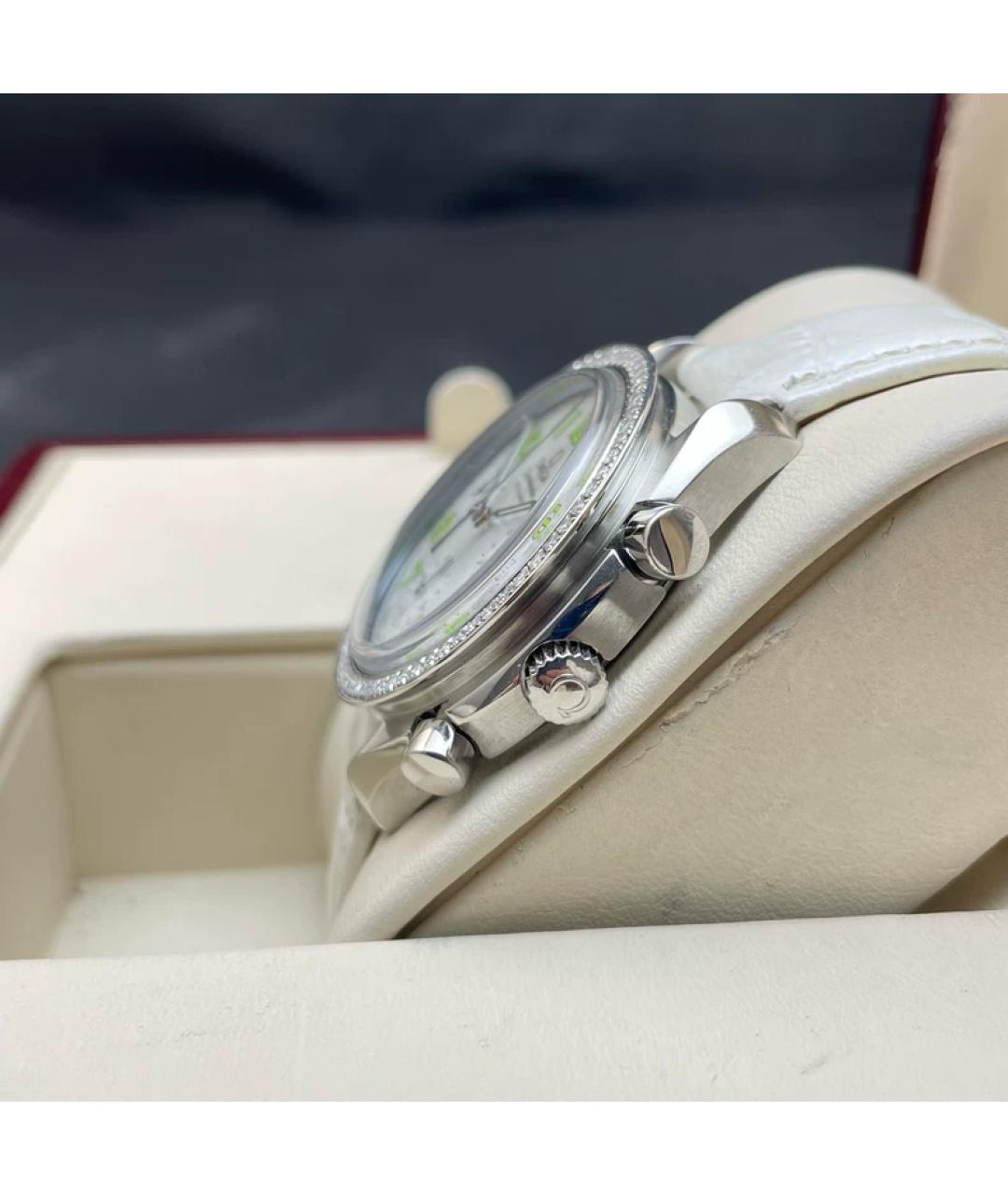 OMEGA Белые металлические часы, фото 5