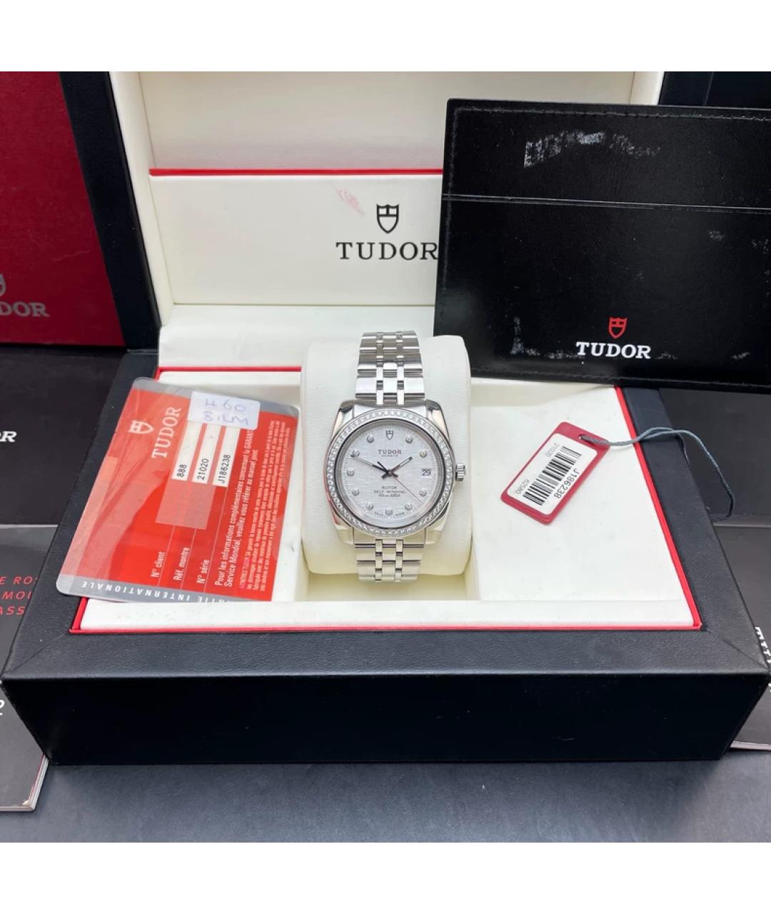 TUDOR Серебряные металлические часы, фото 2